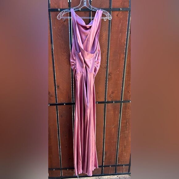 NWT Reformation Casette Silk Dress Sugar Plum size 12 - Picture 3 of 9